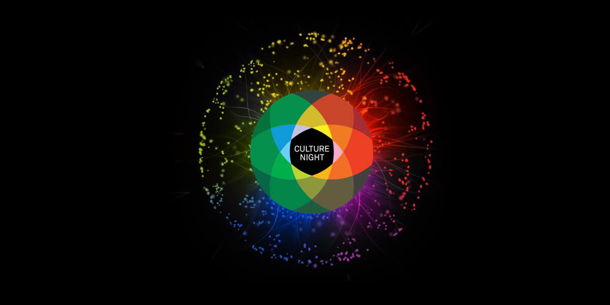 Multi-coloured logo for Culture Night