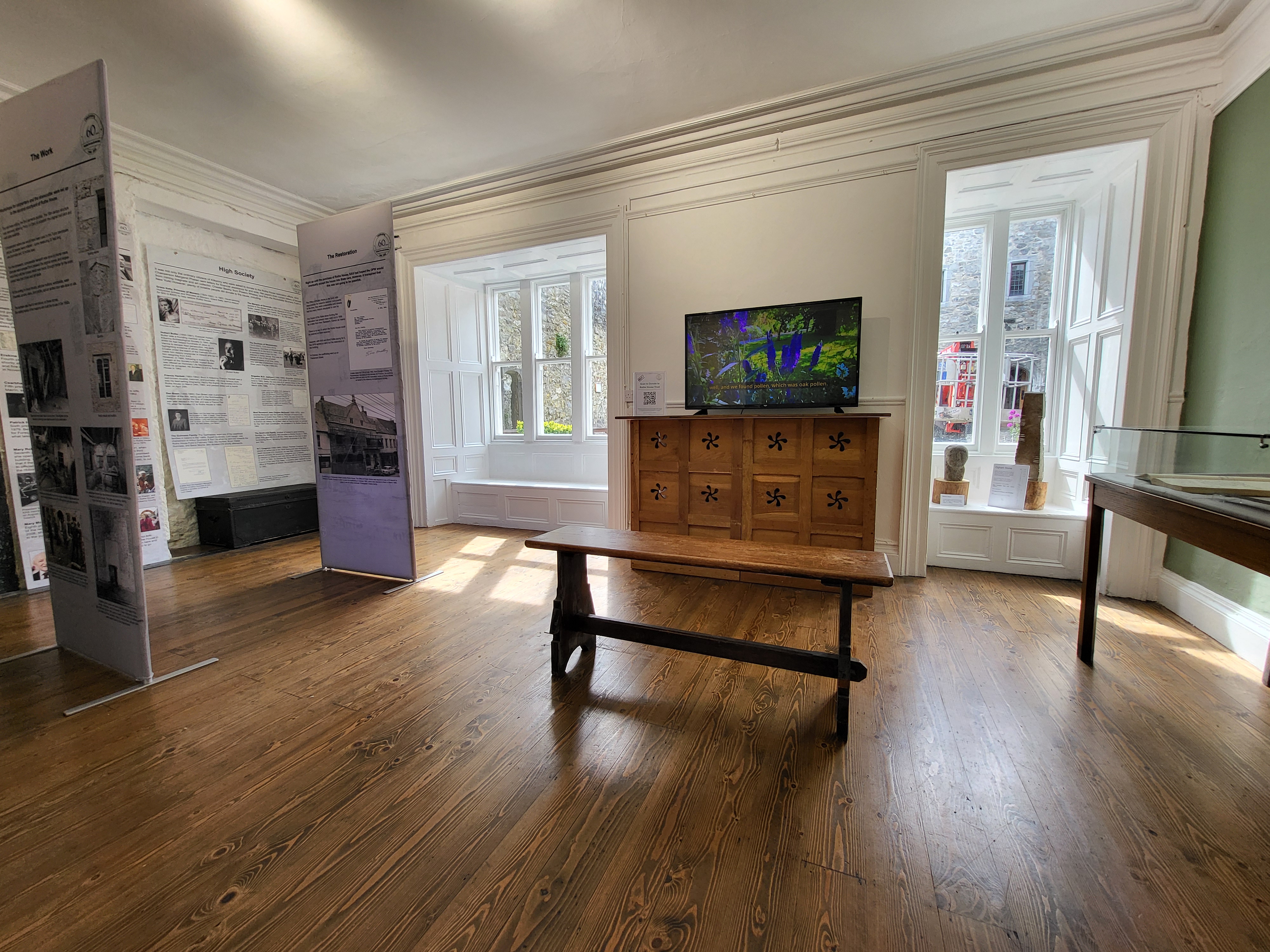 The exhibition room at Rothe House