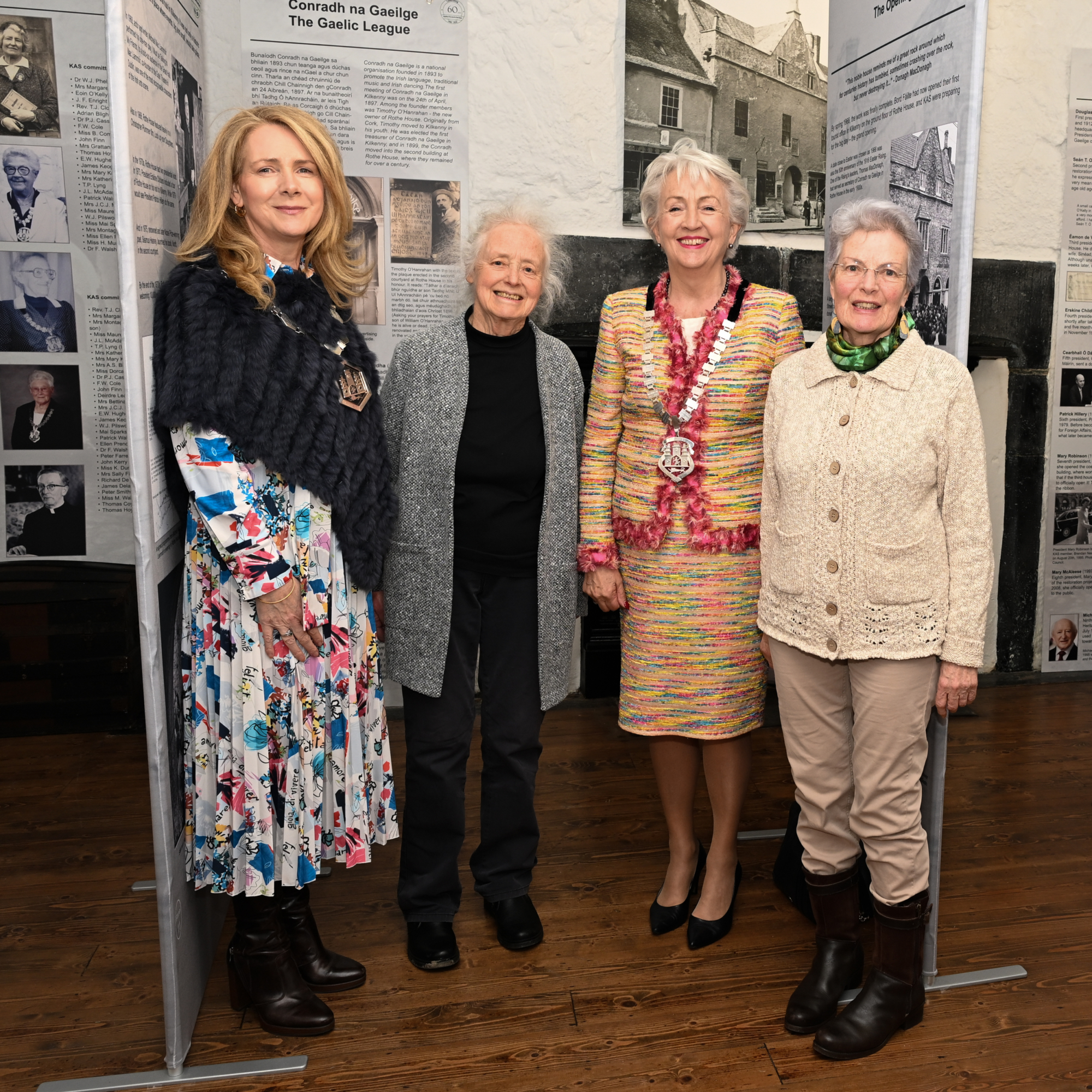 L-R: Claire McInerney Brown, Chamber of Commerce President, Ann Tierney, KAS member, Anne Lannon, KAS President, Mary T. Brennan, KAS Secretary