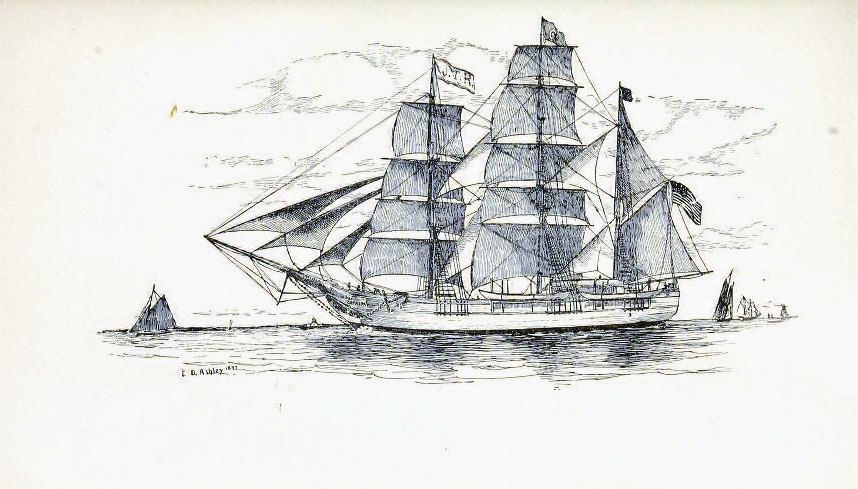 Sketch of the Catalpa ship